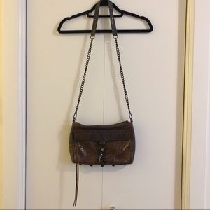 Rebecca Minkoff large MAC crossbody, faux reptile